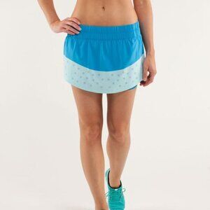 Lululemon Run: Breeze By Skirt *Laser Cut Tennis Skirt with Shorts- Size 8